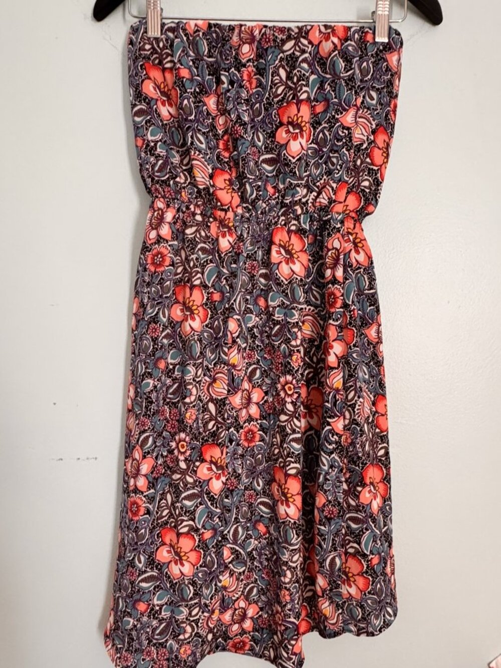 Express Floral Strapless High Low Dress Size XS - JK0546